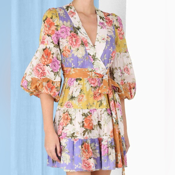 Zimmermann Dresses & Skirts - NEW Zimmermann Pattie tiered floral wrap dress